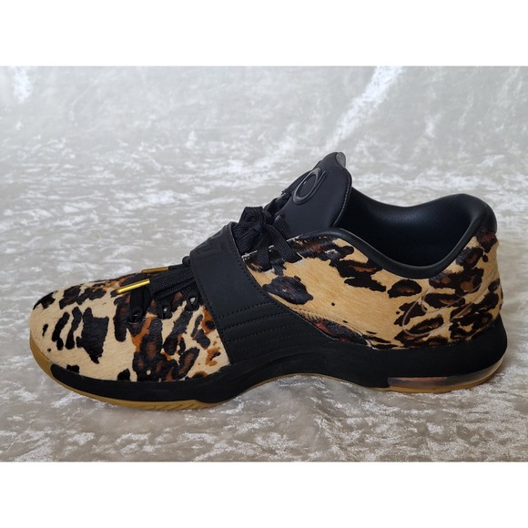 Nike KD 7 EXT QS Longhorn State Pony Hair Animal Print Men\'s Size 11 716654-001 main image 12